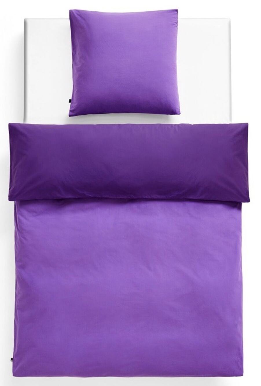 HAY Duo Duvet Cover US Twin Vivid Purple 100% Cotton Zip Closure New Sealed